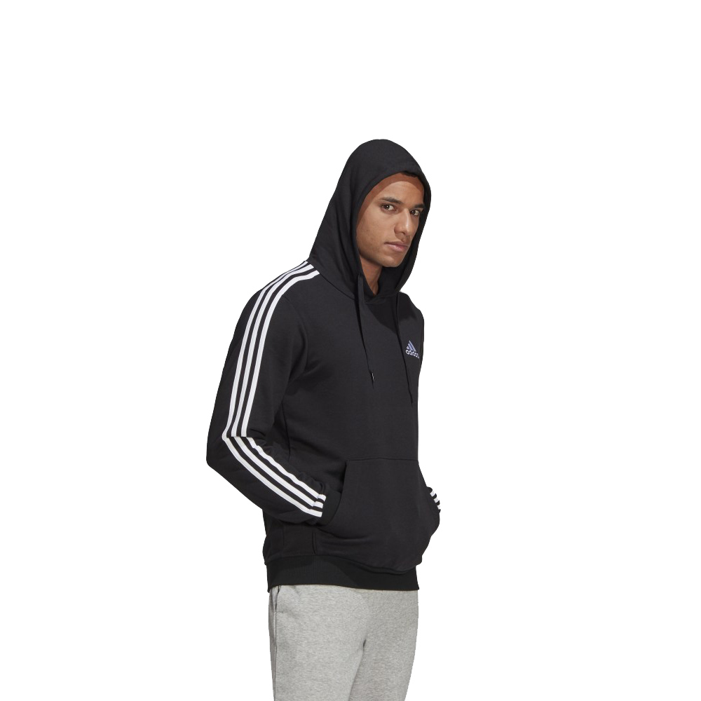 adidas originals polar fleece moletom com capuz in black